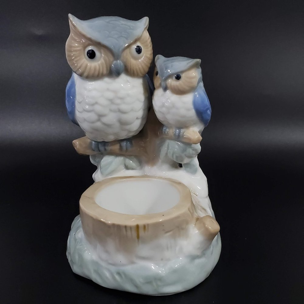 Colonial Candle Owls Candle Holder - Mom & Baby